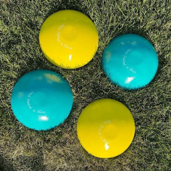 Set of 4 Elsona Handcrafted Wooden Bowls – Made in South Africa – Colorful Boho - Picture 8 of 8